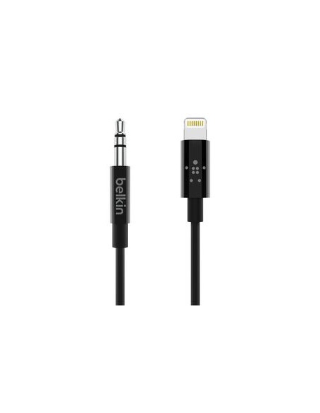 BELKIN Cable Jack 3,5mm a Lightning MFi 0,9m (Negro)