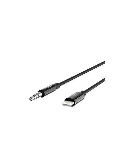 BELKIN Cable Jack 3,5mm a Lightning MFi 0,9m (Negro)