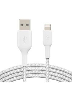 BELKIN Cable Trenzado Lightning 1m (Blanco)