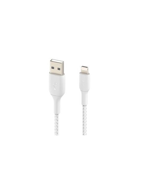 BELKIN Cable Trenzado Lightning 1m (Blanco)