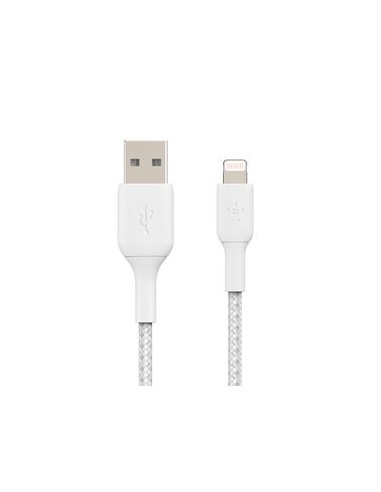 BELKIN Cable Trenzado Lightning 1m (Blanco)
