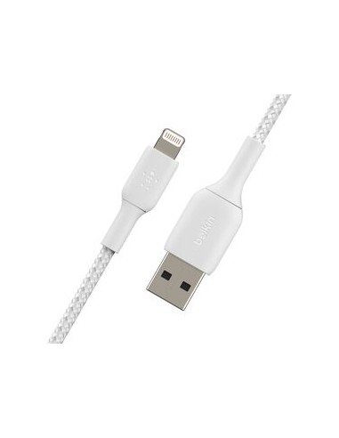 BELKIN Cable Trenzado Lightning 1m (Blanco)