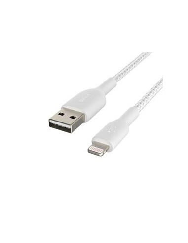 BELKIN Cable Trenzado Lightning 1m (Blanco)