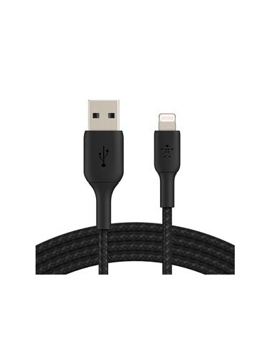 BELKIN Cable Trenzado Lightning 1m (Negro)