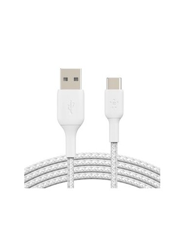 BELKIN Cable Trenzado USB-C 1m (Blanco)