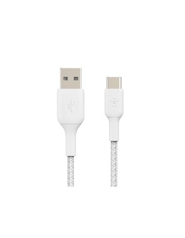 BELKIN Cable Trenzado USB-C 1m (Blanco)