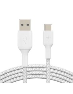 BELKIN Cable Trenzado USB-C 2m (Blanco)