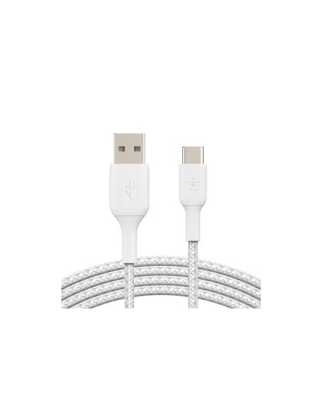 BELKIN Cable Trenzado USB-C 2m (Blanco)