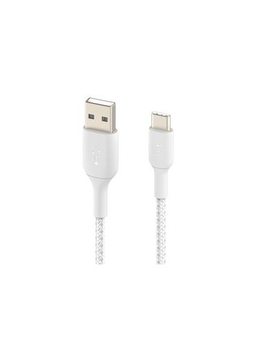 BELKIN Cable Trenzado USB-C 2m (Blanco)