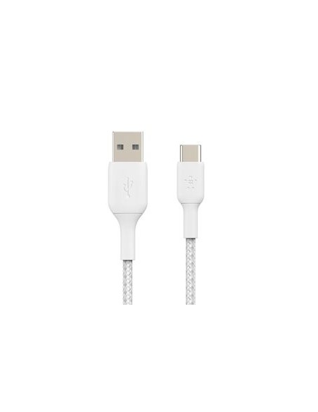 BELKIN Cable Trenzado USB-C 2m (Blanco)