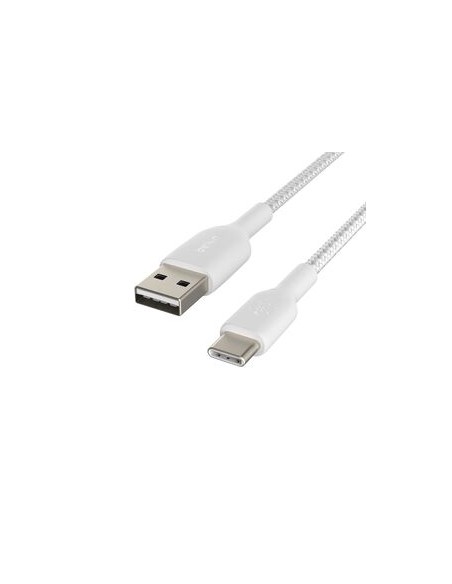 BELKIN Cable Trenzado USB-C 2m (Blanco)