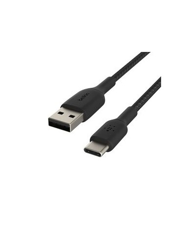 BELKIN Cable Trenzado USB-C 2m (Negro)
